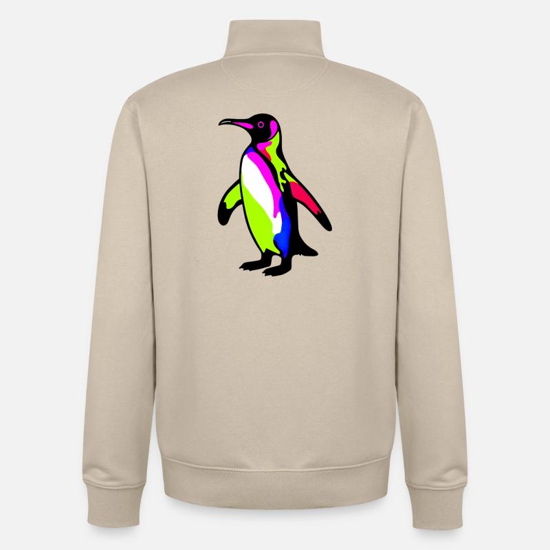 Pingouin - Sweat zippé unisexe en coton bio Stanley/Stella - beige crème