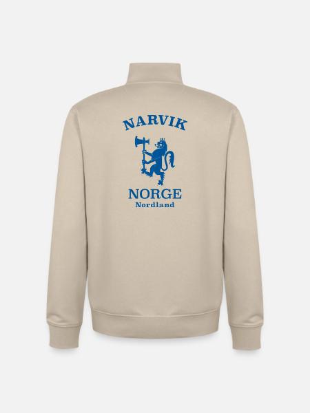 Narvik, Norway, Norway - Unisex Organic Zip Sweatshirt by Stanley/Stella - desert dust