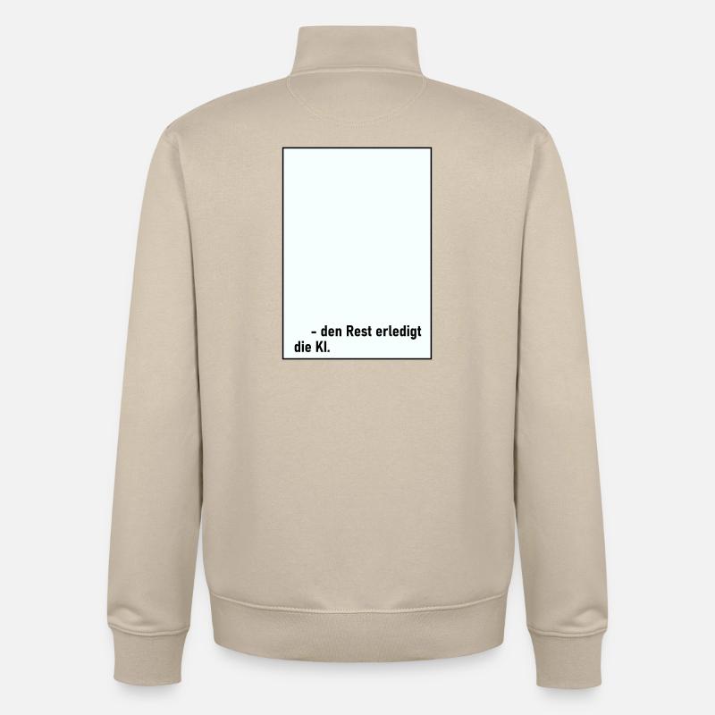 Rest KI - Unisex Organic Zip Sweatshirt von Stanley/Stella - Cremebeige