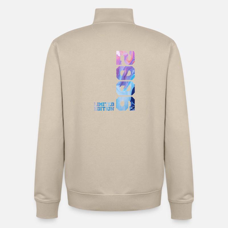 Cadeau du 20e anniversaire 2006 - Sweat zippé unisexe en coton bio Stanley/Stella - beige crème