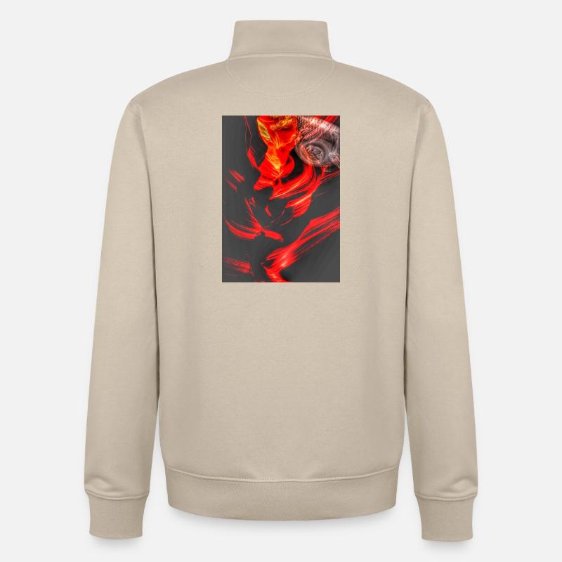 Broken camera part4 - Unisex Organic Zip Sweatshirt by Stanley/Stella - desert dust