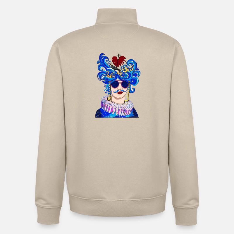 Ce que tu veux - Sweat zippé unisexe en coton bio Stanley/Stella - beige crème