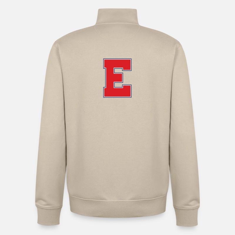 ÉCOLE SECONDAIRE DE L’EST - Sweat zippé unisexe en coton bio Stanley/Stella - beige crème