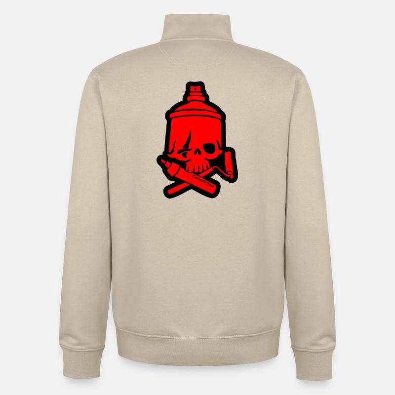 SkullCan Cano - Unisex Organic Zip Sweatshirt by Stanley/Stella - desert dust