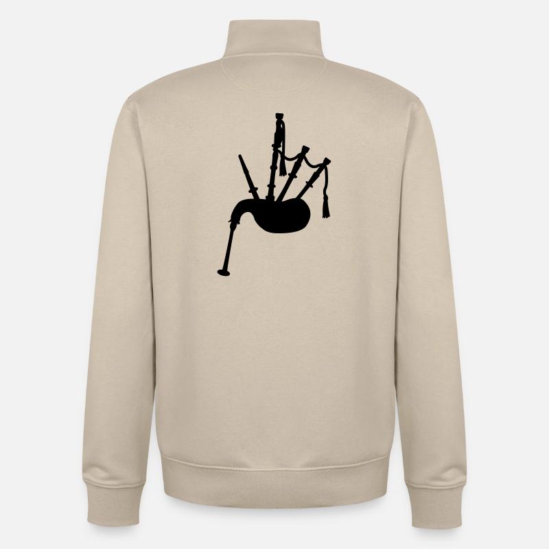 Cornemuse - Sweat zippé unisexe en coton bio Stanley/Stella - beige crème