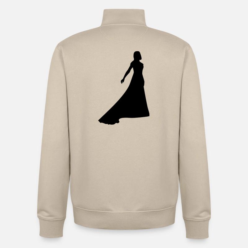 Danser - Sweat zippé unisexe en coton bio Stanley/Stella - beige crème