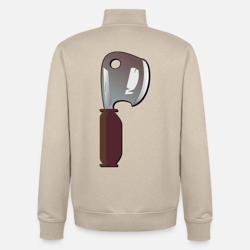 Hackbeil KITCHEN KNIFE KITCHEN COOKING - Unisex Organic Zip Sweatshirt by Stanley/Stella - desert dust