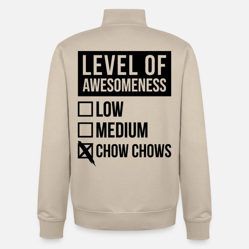 Chow Chow - Unisex Organic Zip Sweatshirt von Stanley/Stella - Cremebeige