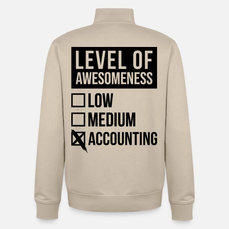 comptable - Sweat zippé unisexe en coton bio Stanley/Stella - beige crème