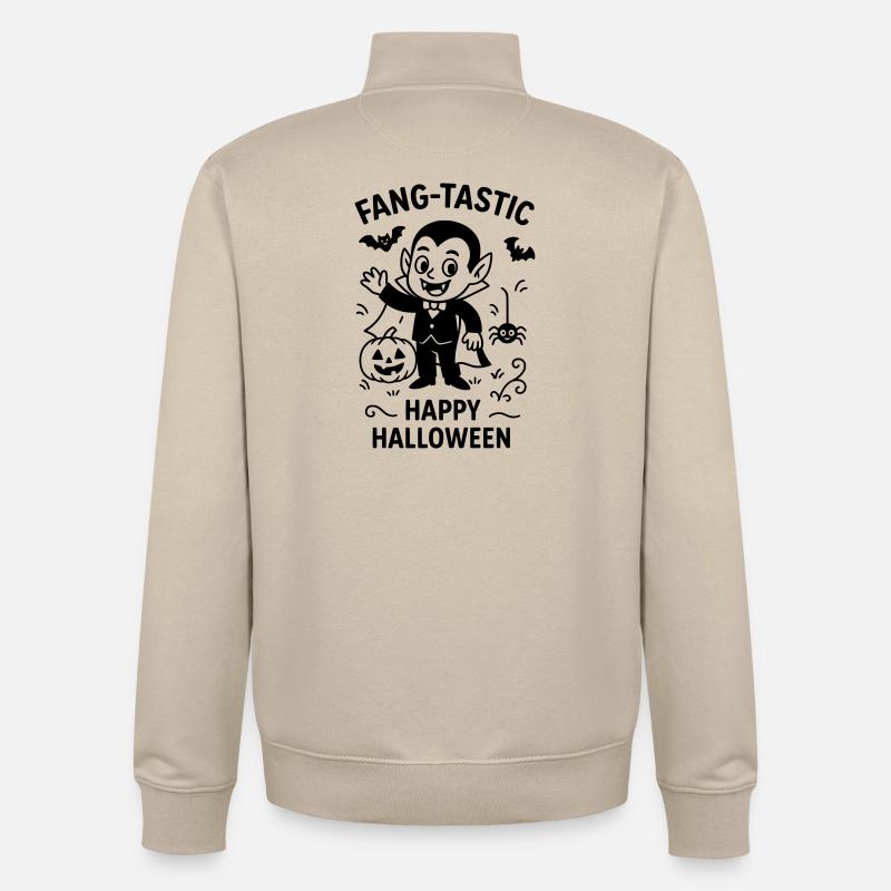 Dracula - Sweat zippé unisexe en coton bio Stanley/Stella - beige crème