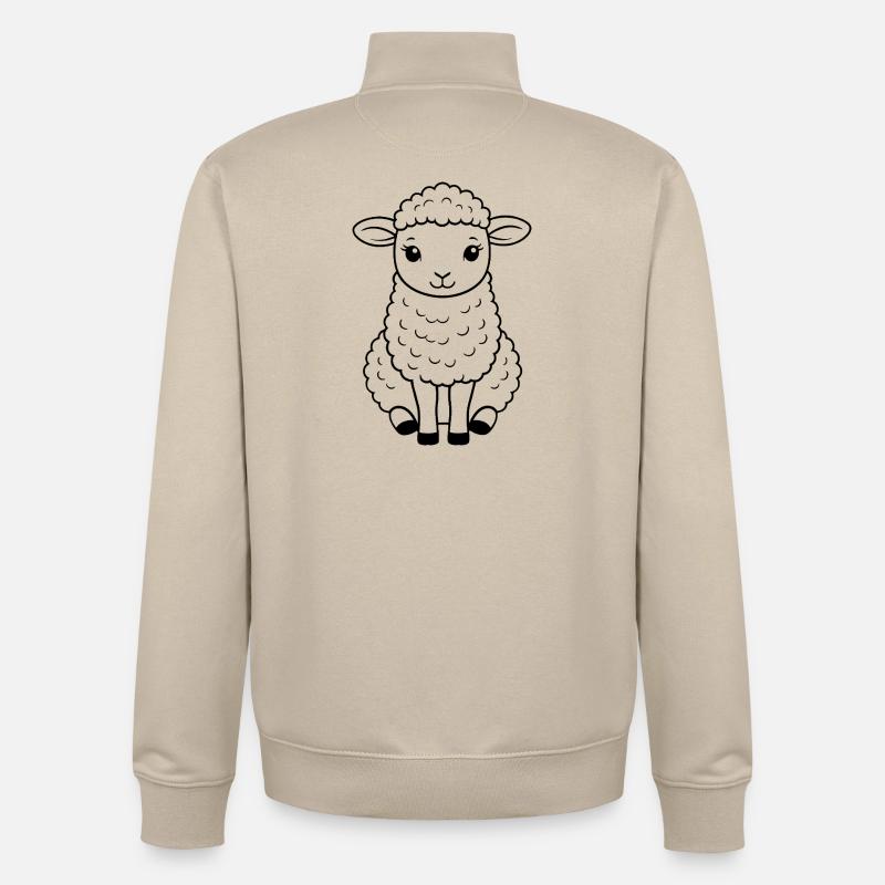 Schaf Kostüm Schäfer süßes Schäfchen - Unisex Organic Zip Sweatshirt von Stanley/Stella - Cremebeige