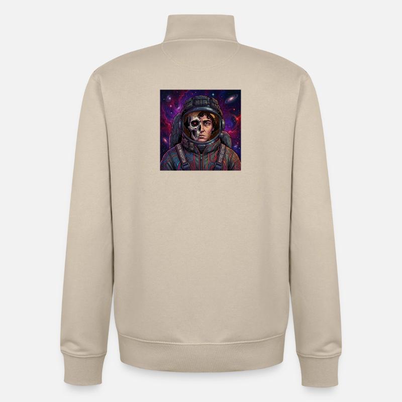 Morts dans l’espace - Sweat zippé unisexe en coton bio Stanley/Stella - beige crème