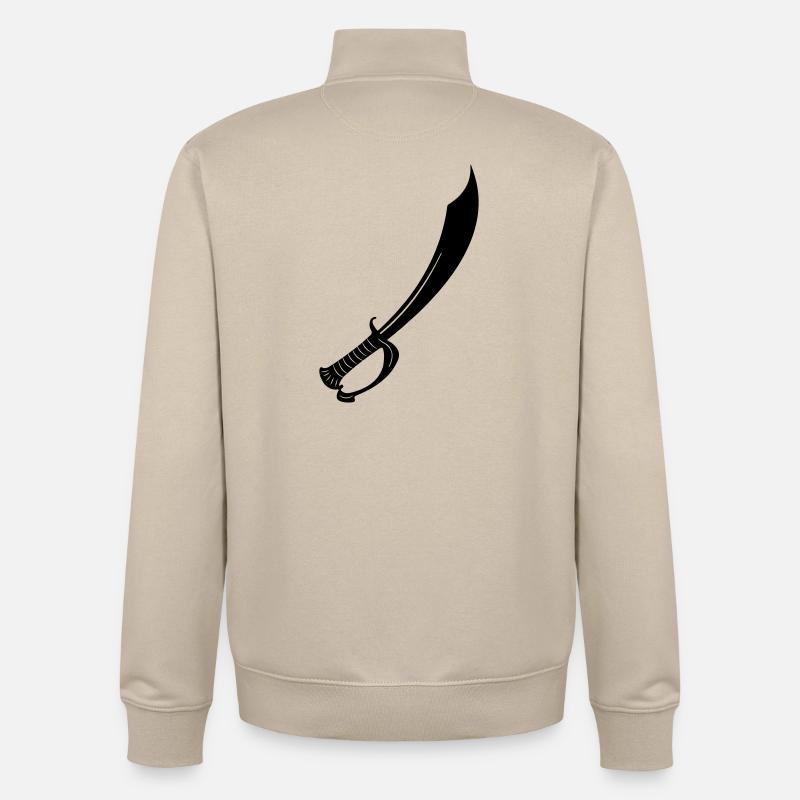 Épée - Sweat zippé unisexe en coton bio Stanley/Stella - beige crème