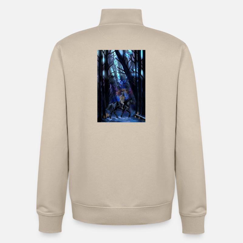 chevalier - Sweat zippé unisexe en coton bio Stanley/Stella - beige crème