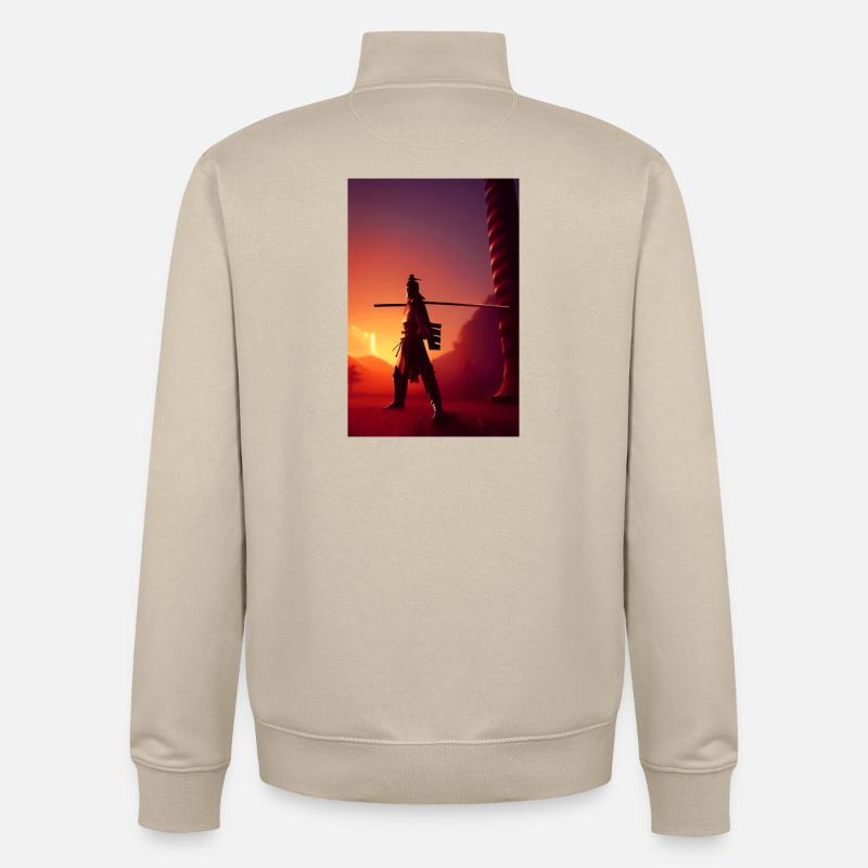 Samurai 2 - Unisex Organic Zip Sweatshirt von Stanley/Stella - Cremebeige