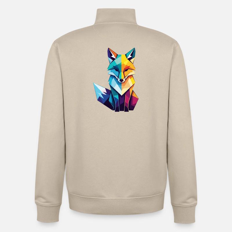 Fuchs - Unisex Organic Zip Sweatshirt von Stanley/Stella - Cremebeige