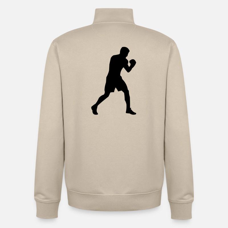 boxeur - Sweat zippé unisexe en coton bio Stanley/Stella - beige crème