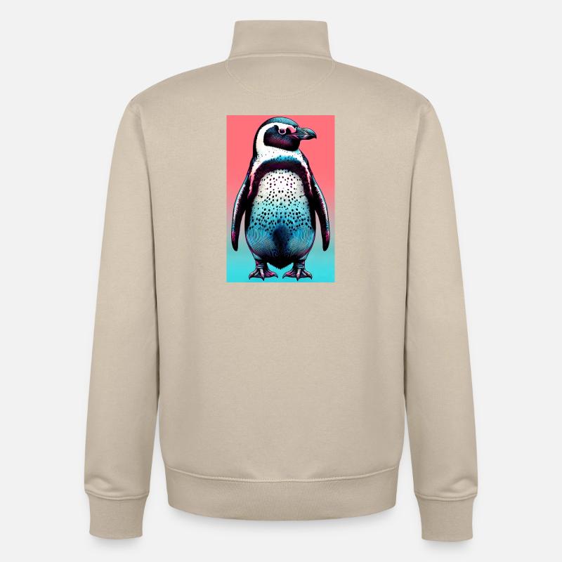 pingouin - Sweat zippé unisexe en coton bio Stanley/Stella - beige crème