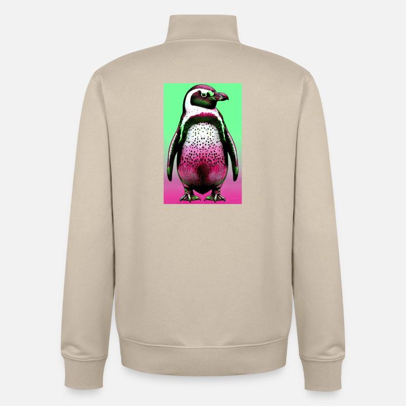 pingouin - Sweat zippé unisexe en coton bio Stanley/Stella - beige crème