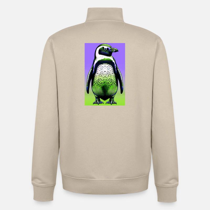 pingouin - Sweat zippé unisexe en coton bio Stanley/Stella - beige crème