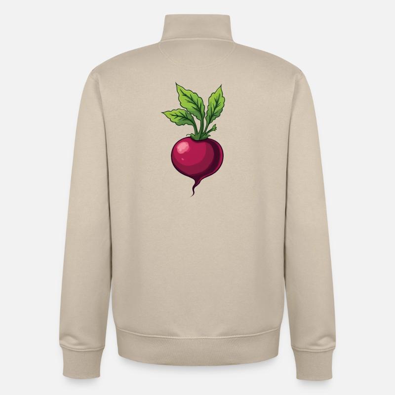 Beetroot - Unisex Organic Zip Sweatshirt by Stanley/Stella - desert dust