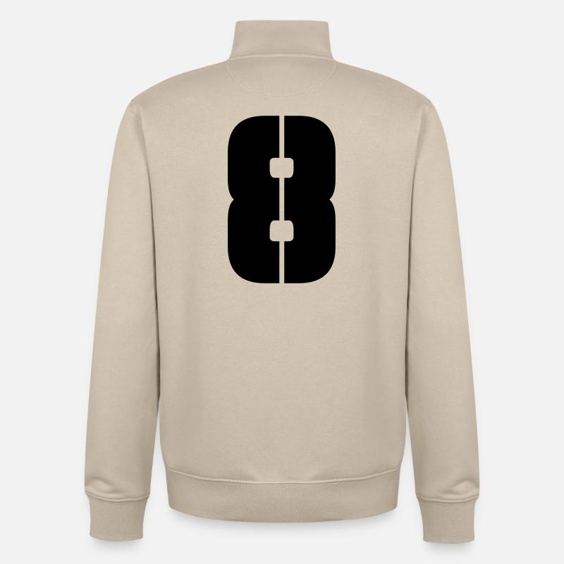 8 - Sweat zippé unisexe en coton bio Stanley/Stella - beige crème