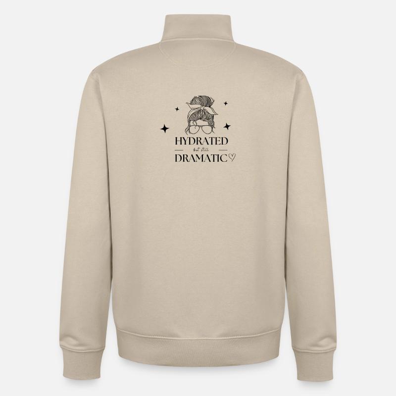 Hydrated but still dramatic - Unisex Organic Zip Sweatshirt by Stanley/Stella - desert dust
