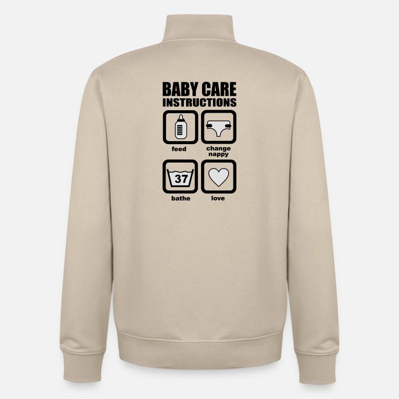 Bébé - Sweat zippé unisexe en coton bio Stanley/Stella - beige crème