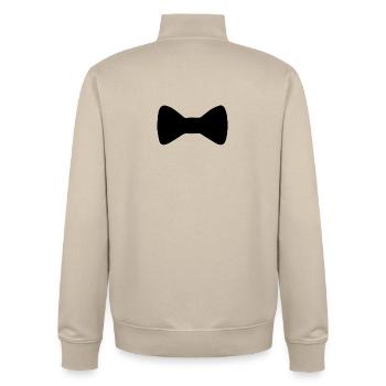 Fliege - Unisex Organic Zip Sweatshirt von Stanley/Stella - Cremebeige - Hinten - AI Model Male 185 dark (185cm)