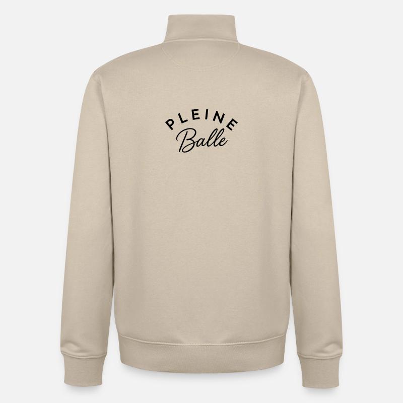 PB - Sweat zippé unisexe en coton bio Stanley/Stella - beige crème
