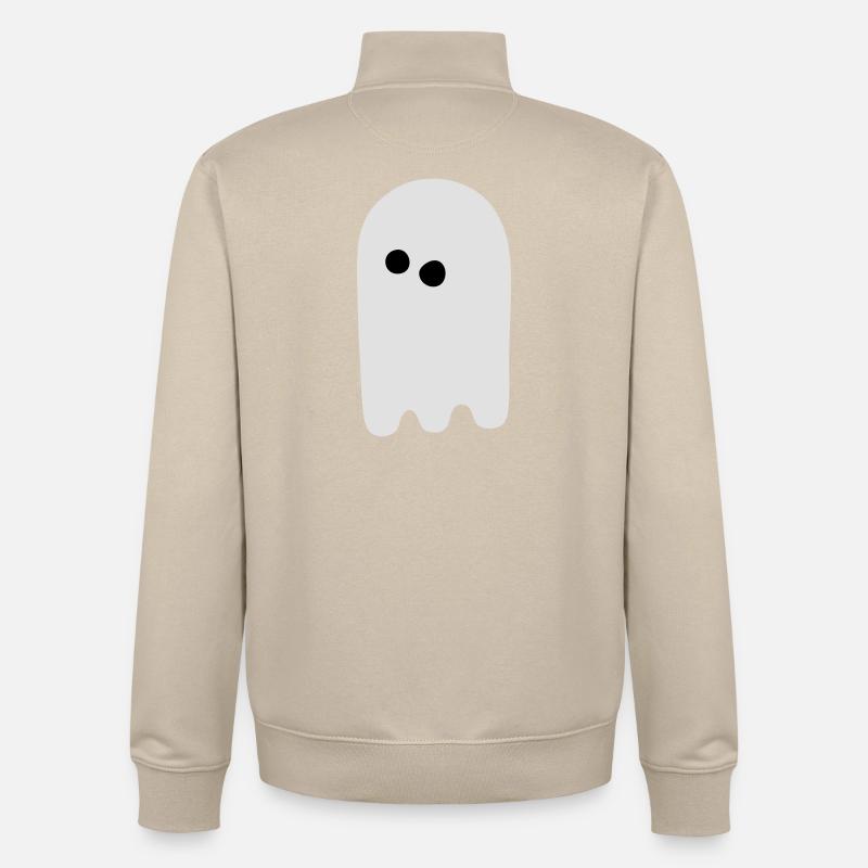 Gespenst - Unisex Organic Zip Sweatshirt von Stanley/Stella - Cremebeige