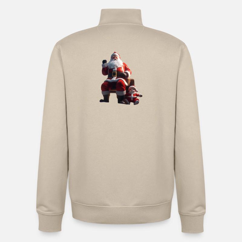 Weihnachten 2 - Unisex Organic Zip Sweatshirt von Stanley/Stella - Cremebeige