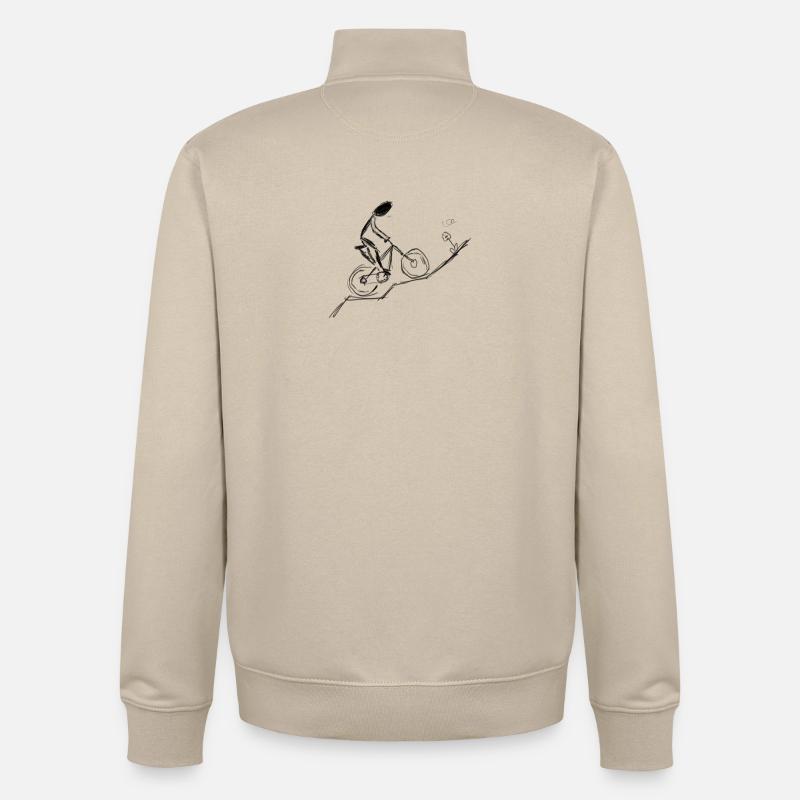 VTT - Sweat zippé unisexe en coton bio Stanley/Stella - beige crème