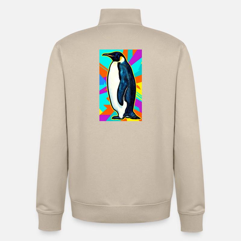 pingouin - Sweat zippé unisexe en coton bio Stanley/Stella - beige crème