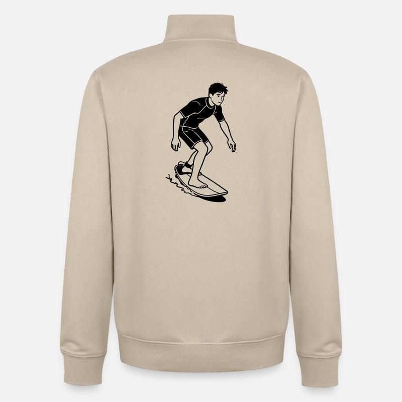Skimboard - Unisex Organic Zip Sweatshirt von Stanley/Stella - Cremebeige