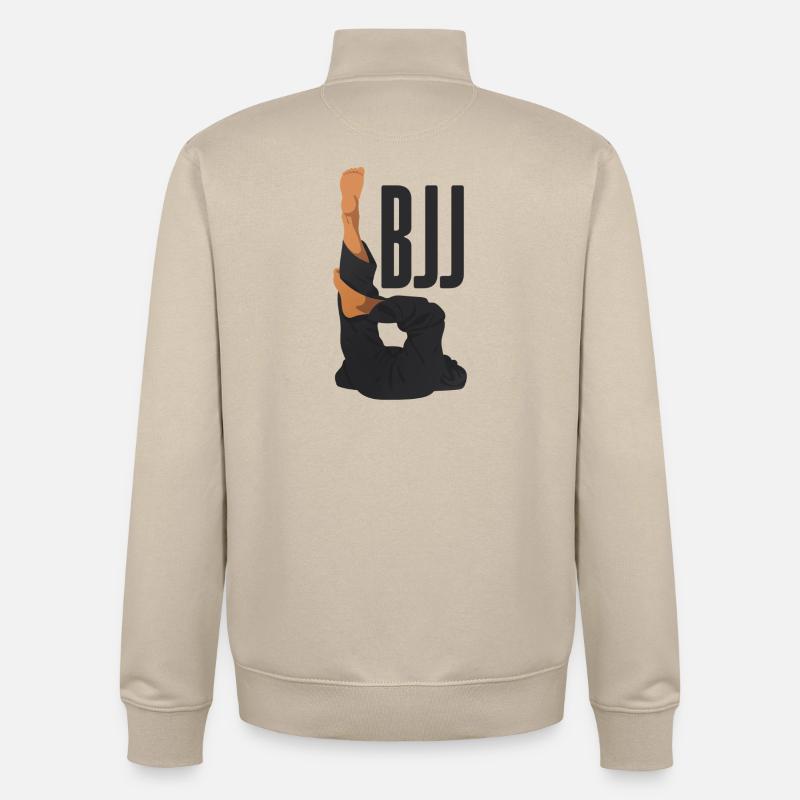 BJJ Techniques: Triangle - Unisex Organic Zip Sweatshirt by Stanley/Stella - desert dust