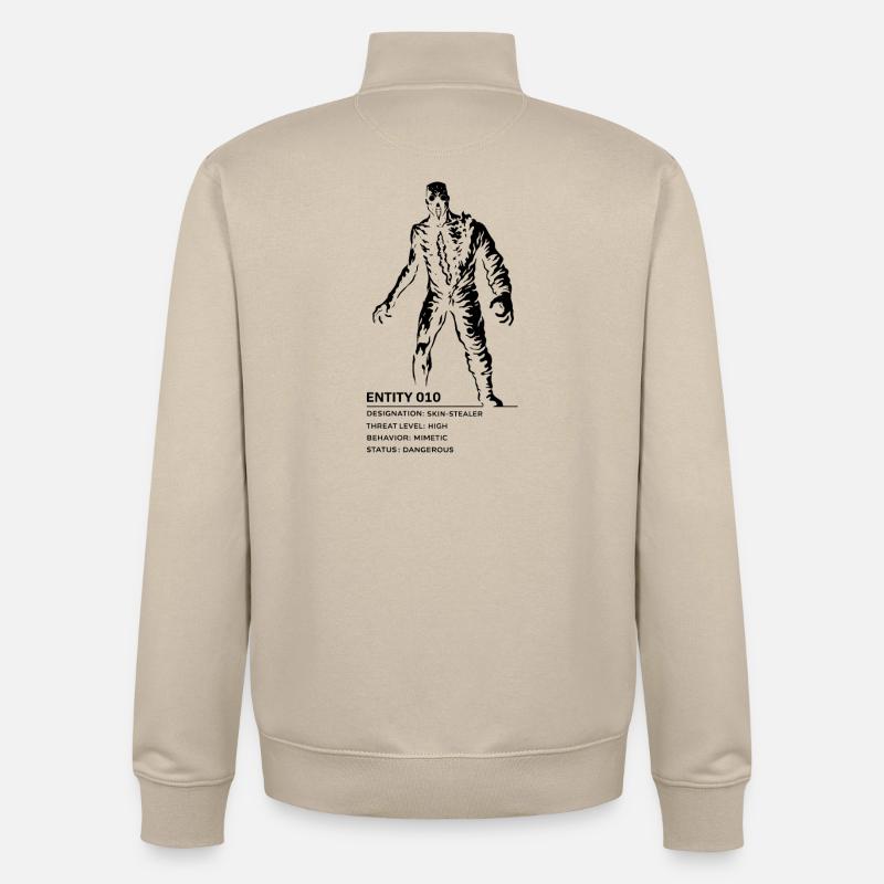 Backrooms Entity 10 black - Unisex Organic Zip Sweatshirt von Stanley/Stella - Cremebeige