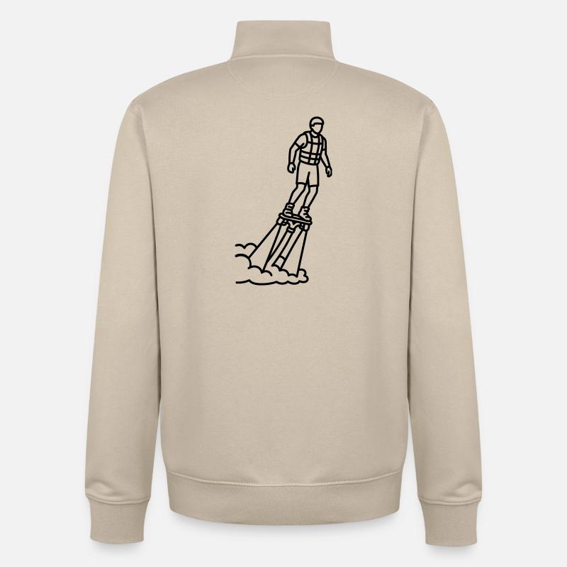 Flyboard - Unisex Organic Zip Sweatshirt von Stanley/Stella - Cremebeige