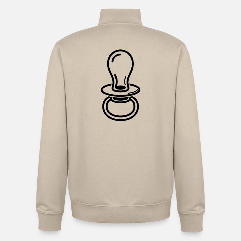 naissance - Sweat zippé unisexe en coton bio Stanley/Stella - beige crème