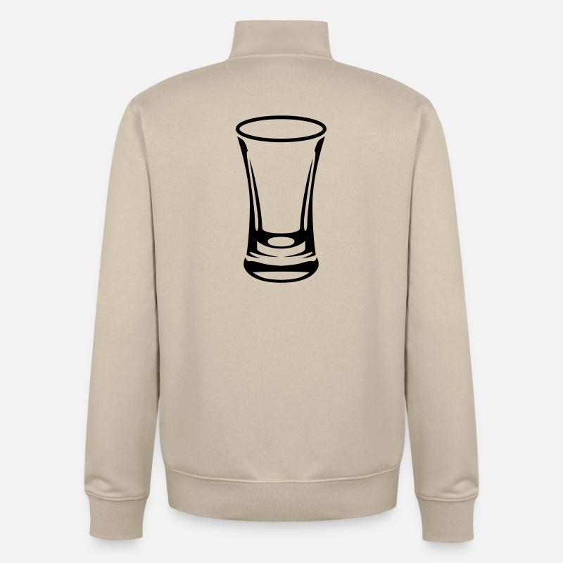 Schnapsglas - Unisex Organic Zip Sweatshirt von Stanley/Stella - Cremebeige