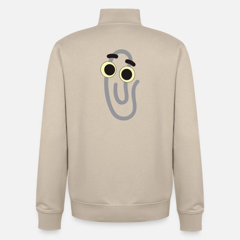 trombone - Sweat zippé unisexe en coton bio Stanley/Stella - beige crème