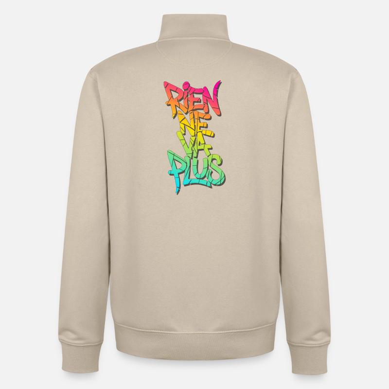 Rien ne va plus - Unisex Organic Zip Sweatshirt von Stanley/Stella - Cremebeige