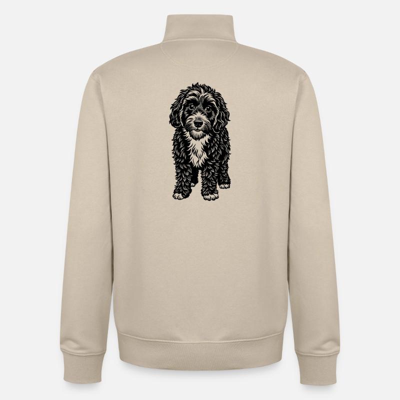 Cockapoo - Unisex Organic Zip Sweatshirt von Stanley/Stella - Cremebeige