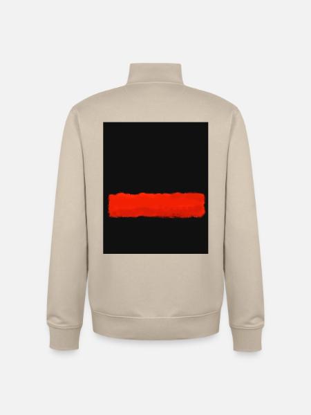 Rothko-Stil in digitalen Farben - Unisex Organic Zip Sweatshirt von Stanley/Stella - Cremebeige