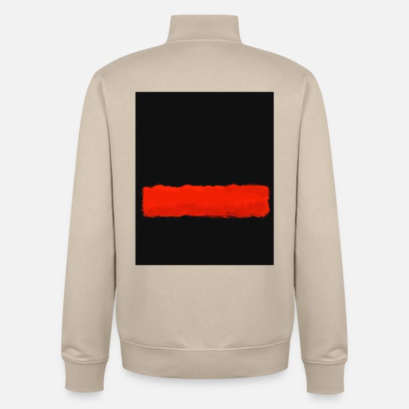 Rothko-Stil in digitalen Farben - Unisex Organic Zip Sweatshirt von Stanley/Stella - Cremebeige