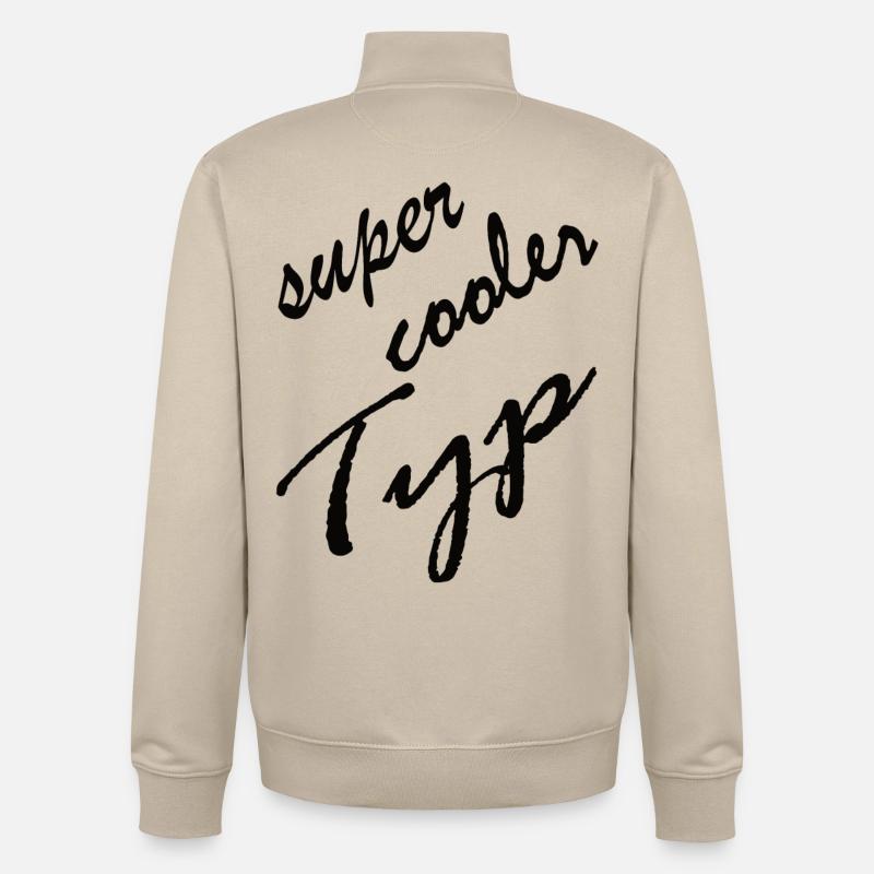 SUPER COOLER TYP - Unisex Organic Zip Sweatshirt von Stanley/Stella - Cremebeige