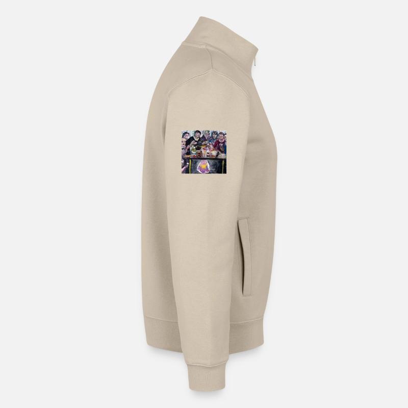 fête - Sweat zippé unisexe en coton bio Stanley/Stella - beige crème