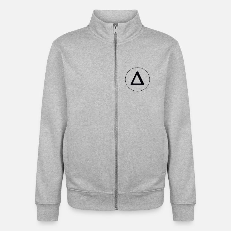 Delta - Sweat zippé unisexe en coton bio Stanley/Stella - gris chiné