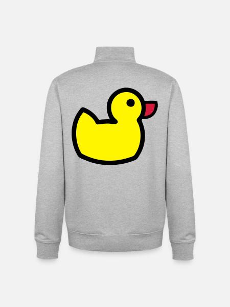 Ducky - Sweat zippé unisexe en coton bio Stanley/Stella - gris chiné