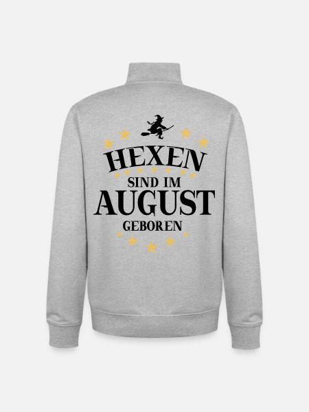 Hexen August - Unisex Organic Zip Sweatshirt von Stanley/Stella - Grau meliert